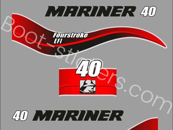 Mariner Four stroke bootstickers zijn gemaakt van vinyl