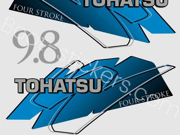 Tohatsu Four stroke bootstickers zijn gemaakt van vinyl