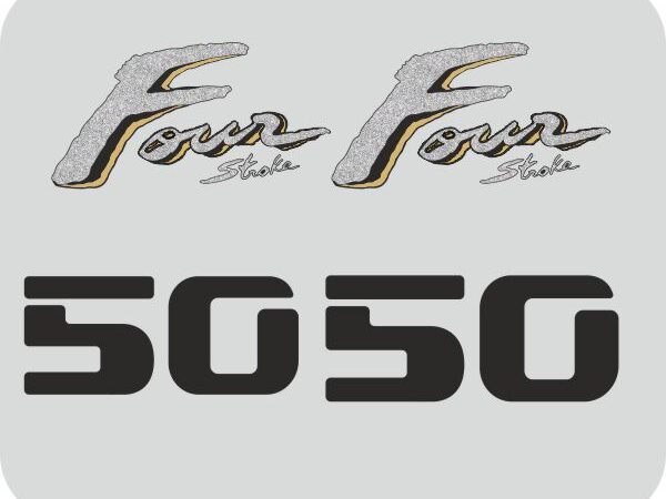 Honda Four Stroke Bootstickers Zijn Gemaakt Van Vinyl