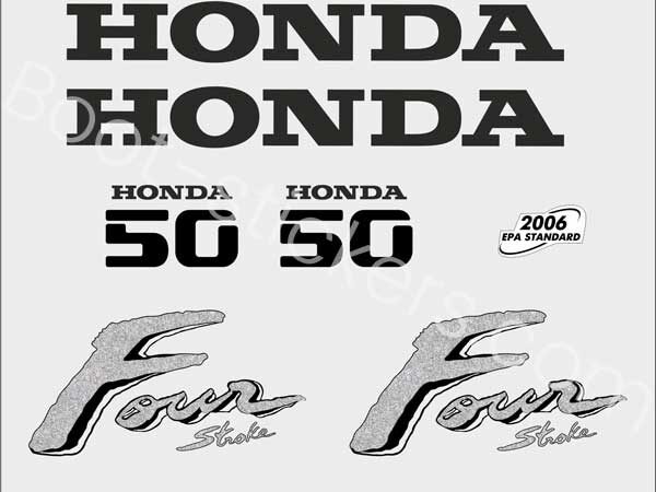 Honda four stroke bootstickers zijn gemaakt van vinyl