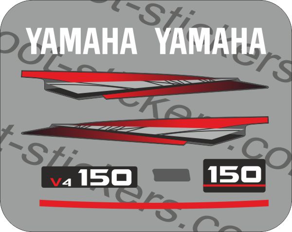 Yamaha V4 150pk zilver 1998-2001